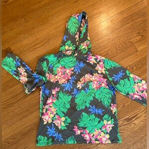 Polo Ralph Lauren long sleeve hooded shirt floral size Large